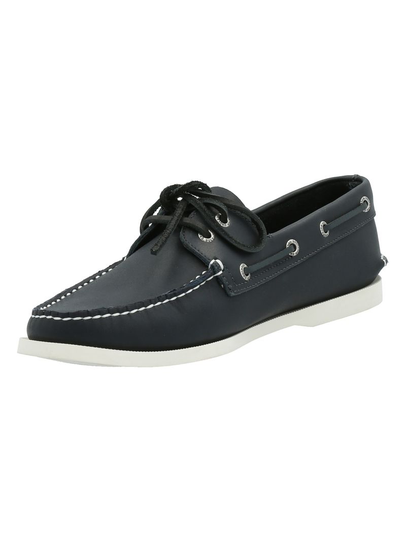Mocasin-Cuero-Hombre-Boat-Azul-Rockford