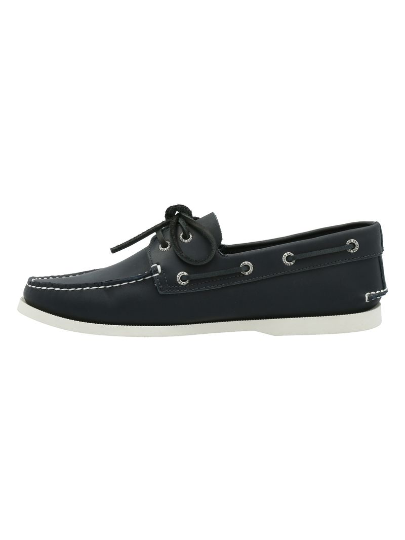 Mocasin-Cuero-Hombre-Boat-Azul-Rockford