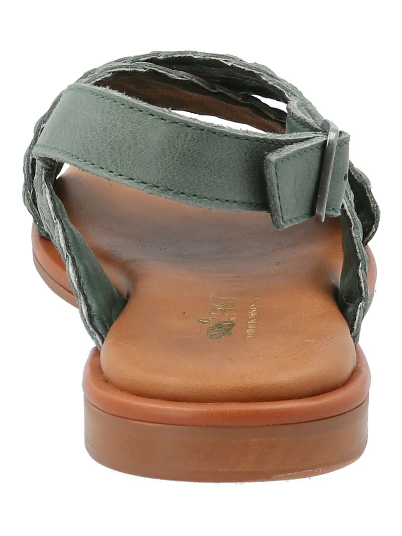 Sandalia Cuero Mujer Lima Verde Rockford