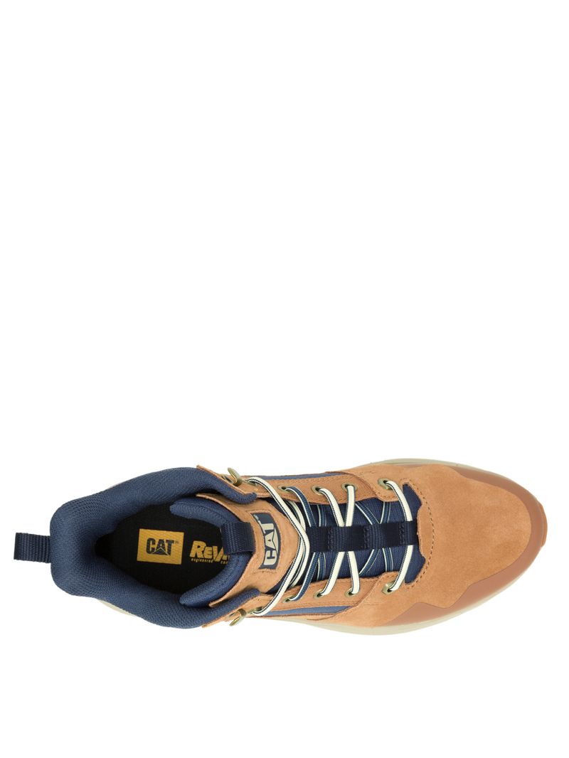 Zapatilla-Con-Caña-Casual-Hombre-Colorado-Sneaker-Camel-Cat