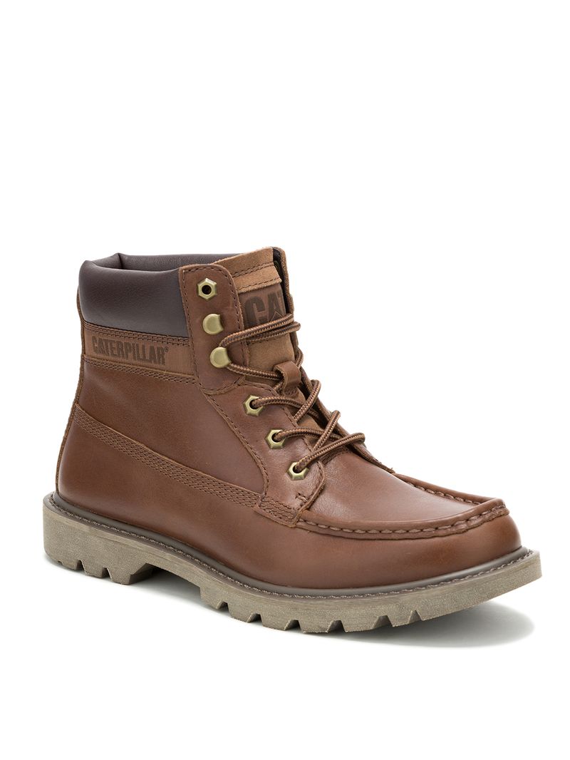 Botin-Cuero-Hombre-Colorado-Moc-Toe-Cafe-Cat