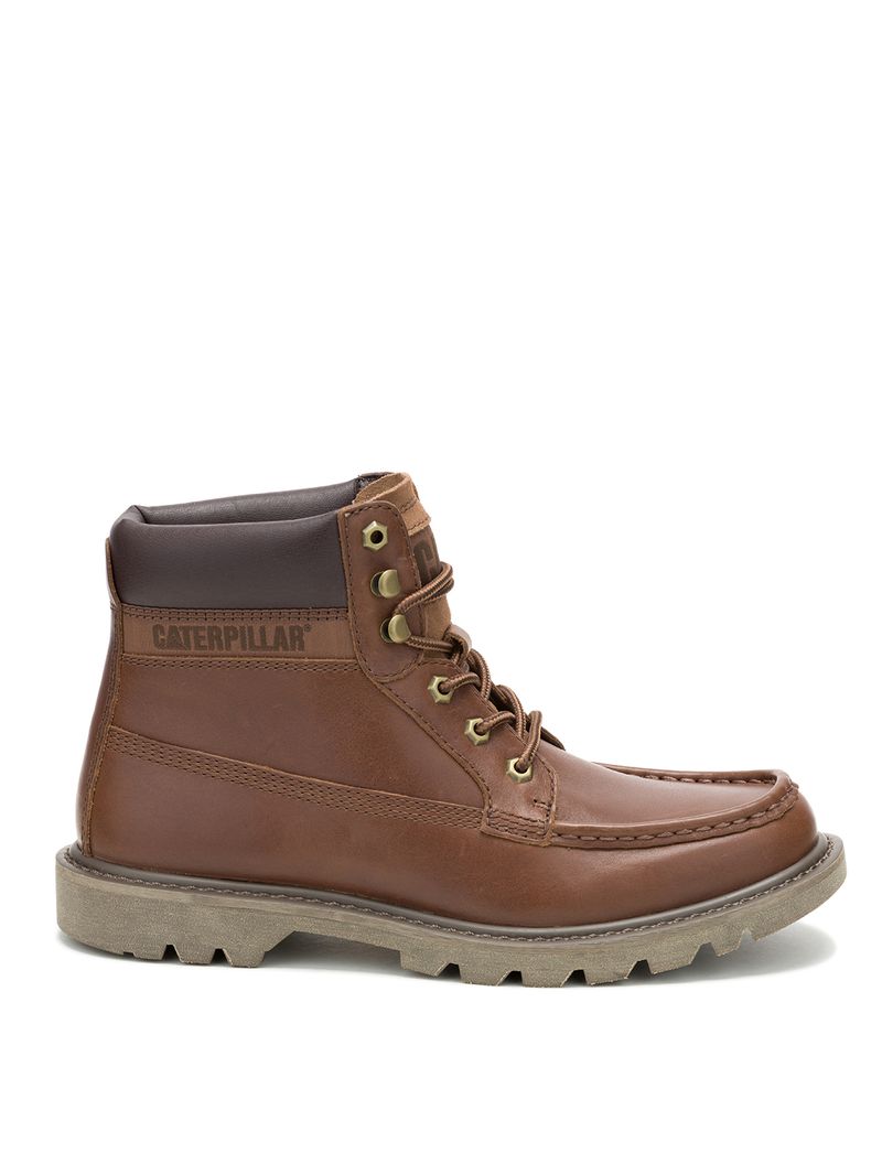 Botin-Cuero-Hombre-Colorado-Moc-Toe-Cafe-Cat