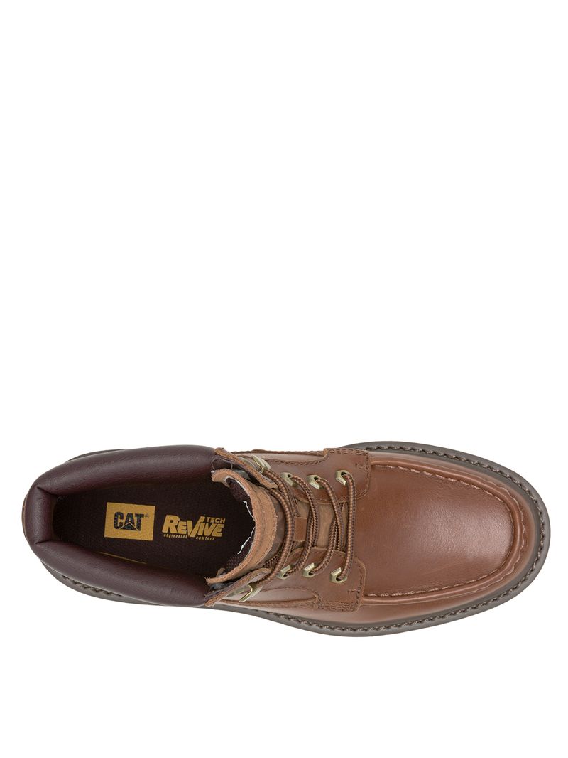 Botin-Cuero-Hombre-Colorado-Moc-Toe-Cafe-Cat