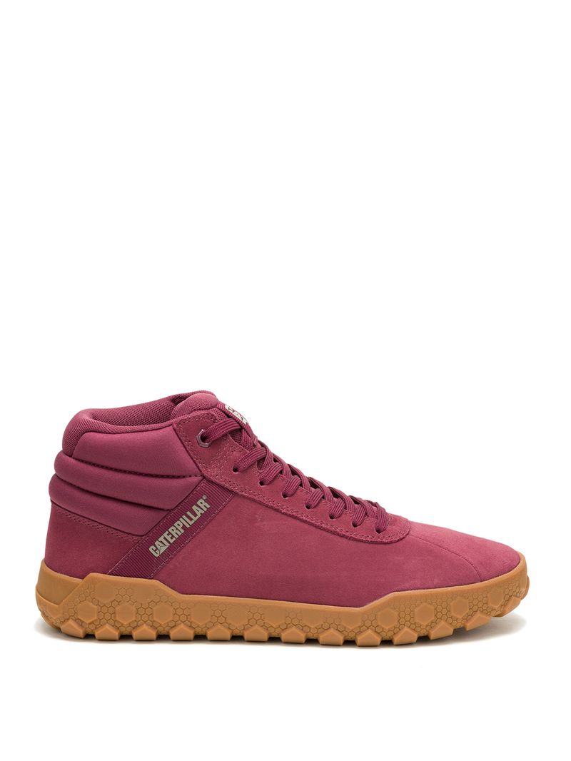 Zapatilla-Con-Caña-Gamuza-Hombre-Hex---Mid-Burdeo-Cat