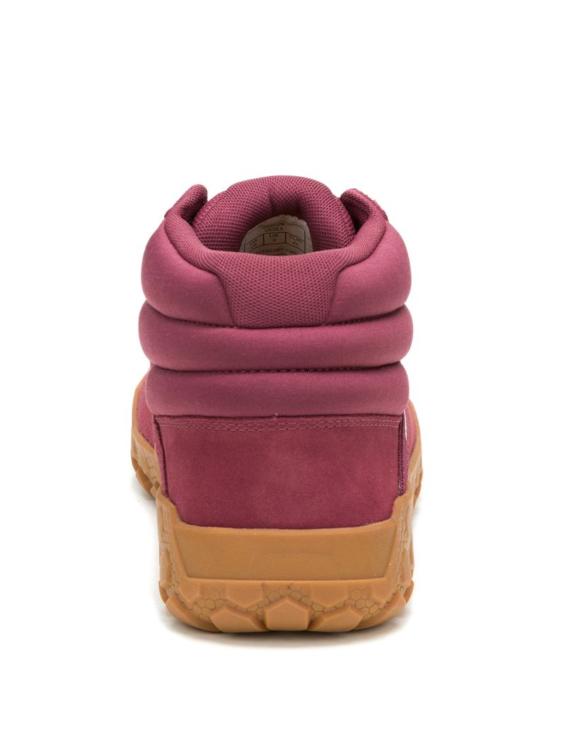 Zapatilla-Con-Caña-Gamuza-Hombre-Hex---Mid-Burdeo-Cat