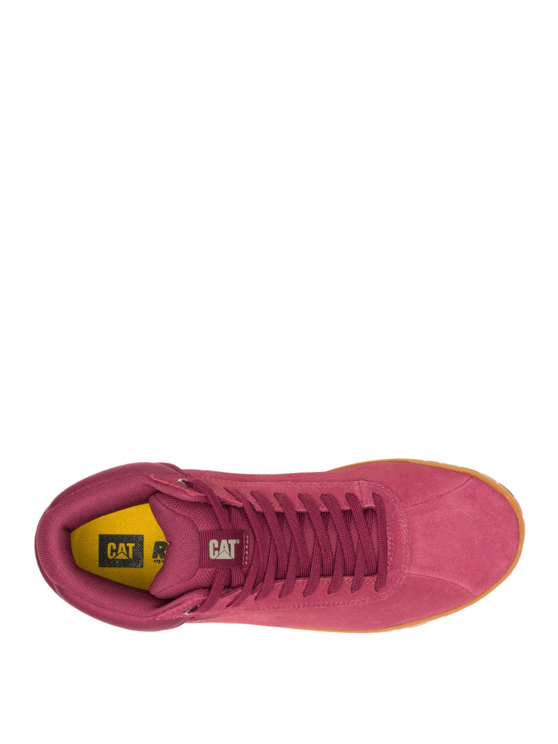 Zapatilla-Con-Caña-Gamuza-Hombre-Hex---Mid-Burdeo-Cat