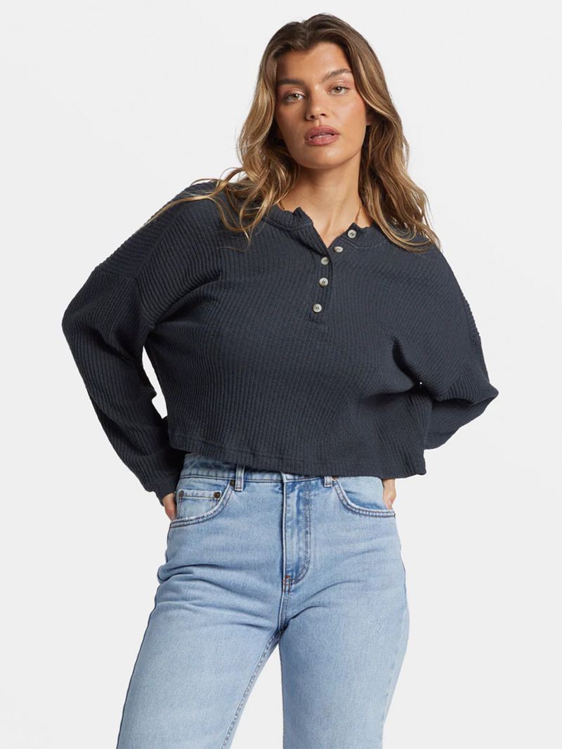 Sweater-Mujer-Good-Catch-Negro-Billabong