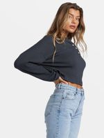 Sweater-Mujer-Good-Catch-Negro-Billabong