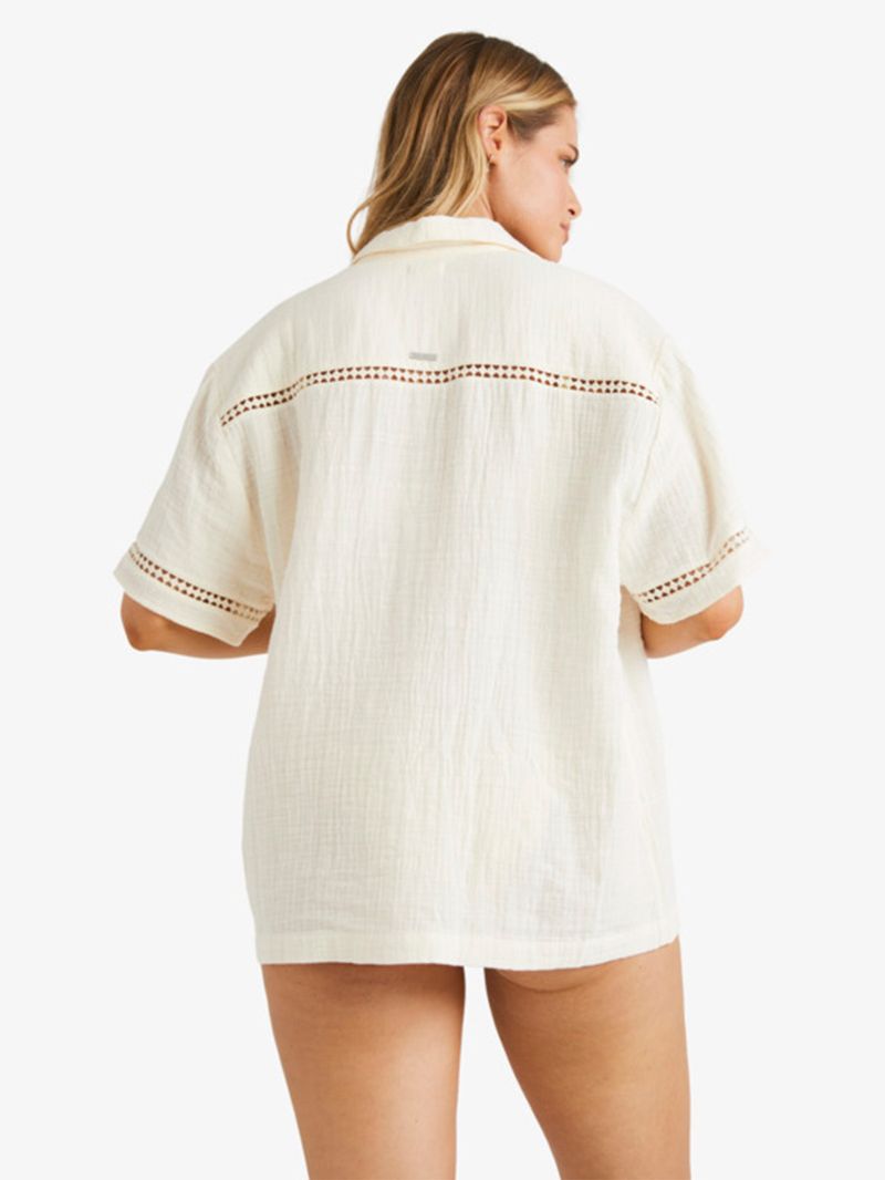 Blusa Manga Larga Mujer Summers End Blanca Billabong