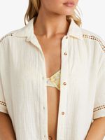 Blusa Manga Larga Mujer Summers End Blanca Billabong