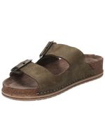 Sandalia Cuero Mujer Rosine Verde Rockford