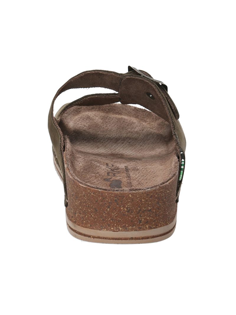 Sandalia Cuero Mujer Rosine Verde Rockford