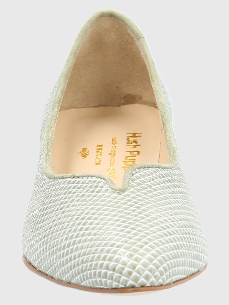 Zapato Brunate Cuero Corinna Verde Claro