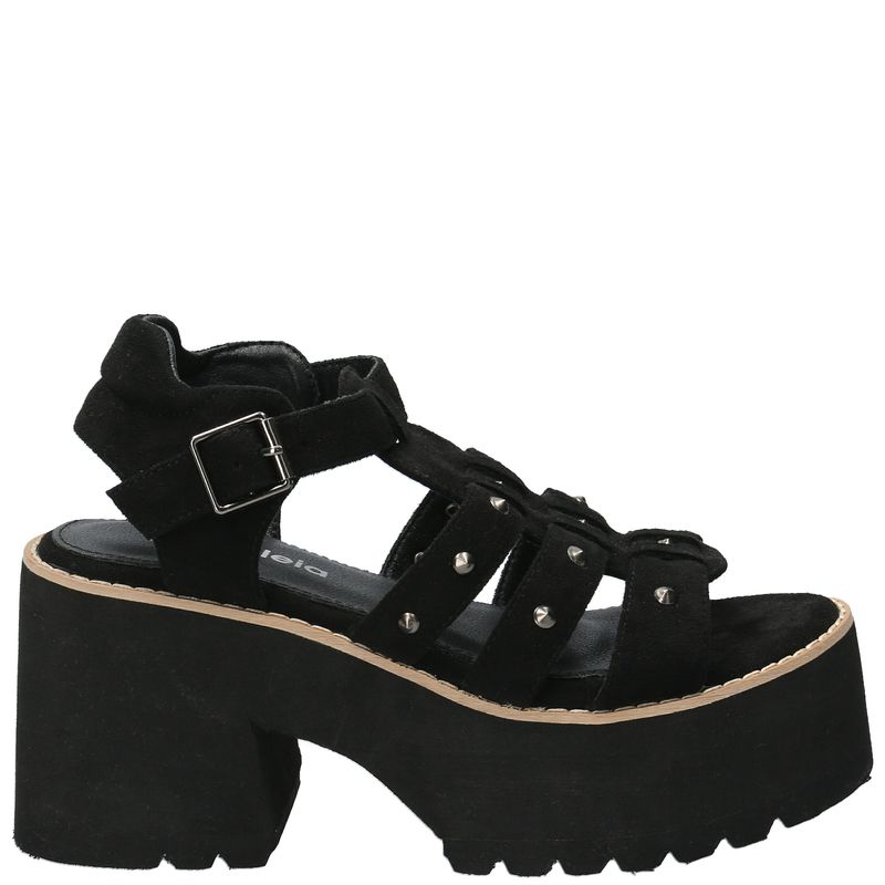 Sandalia Mujer Iliana Negro Azaleia