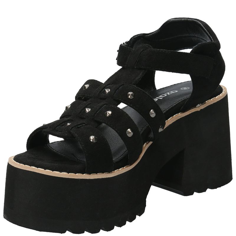 Sandalia Mujer Iliana Negro Azaleia