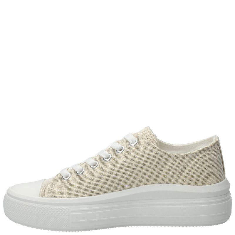 Zapatilla Mujer Lona Dorado Azaleia