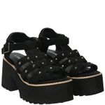 Sandalia Mujer Iliana Negro Azaleia