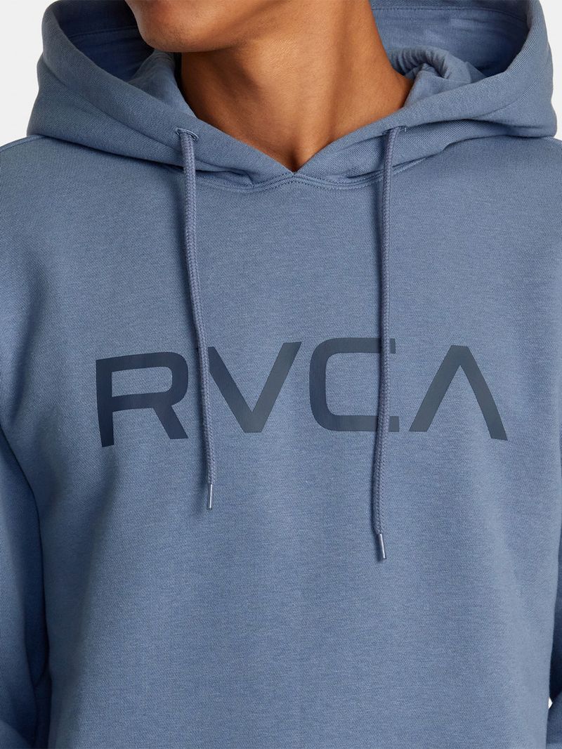 Poleron Hombre Big RVCA Hoodie Azul