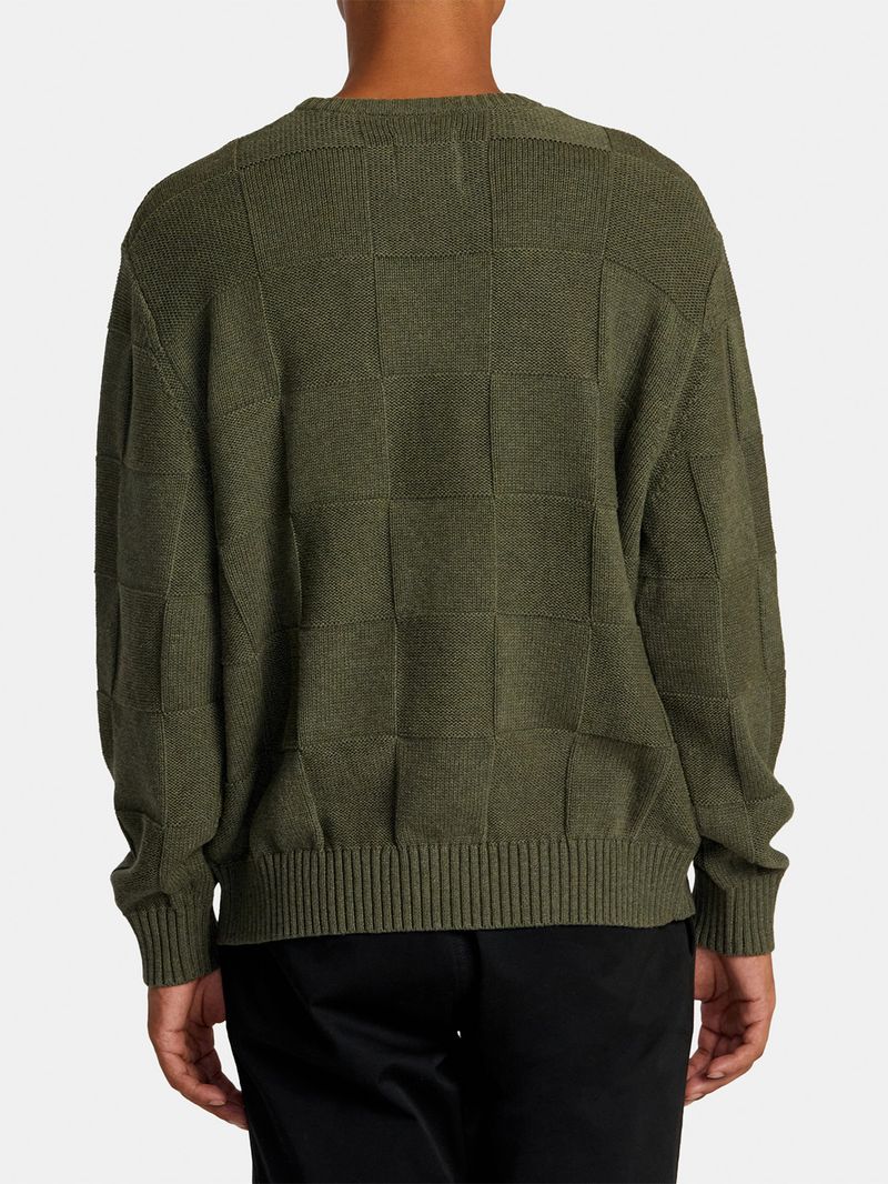 Sweater Hombre Hi Grade Boro Crew Verde RVCA