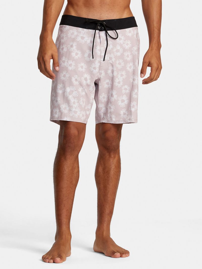 Traje de Baño Hombre VA Pigment Trunk Blanco RVCA