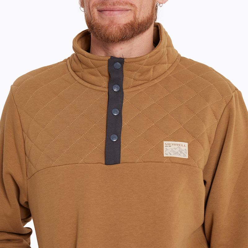 Poleron Hombre Stone Sweatshirt Mostaza Merrell