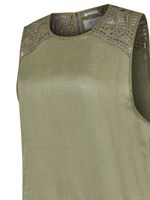 Blusa Lino Orgánico Mujer Mele Verde Rockford