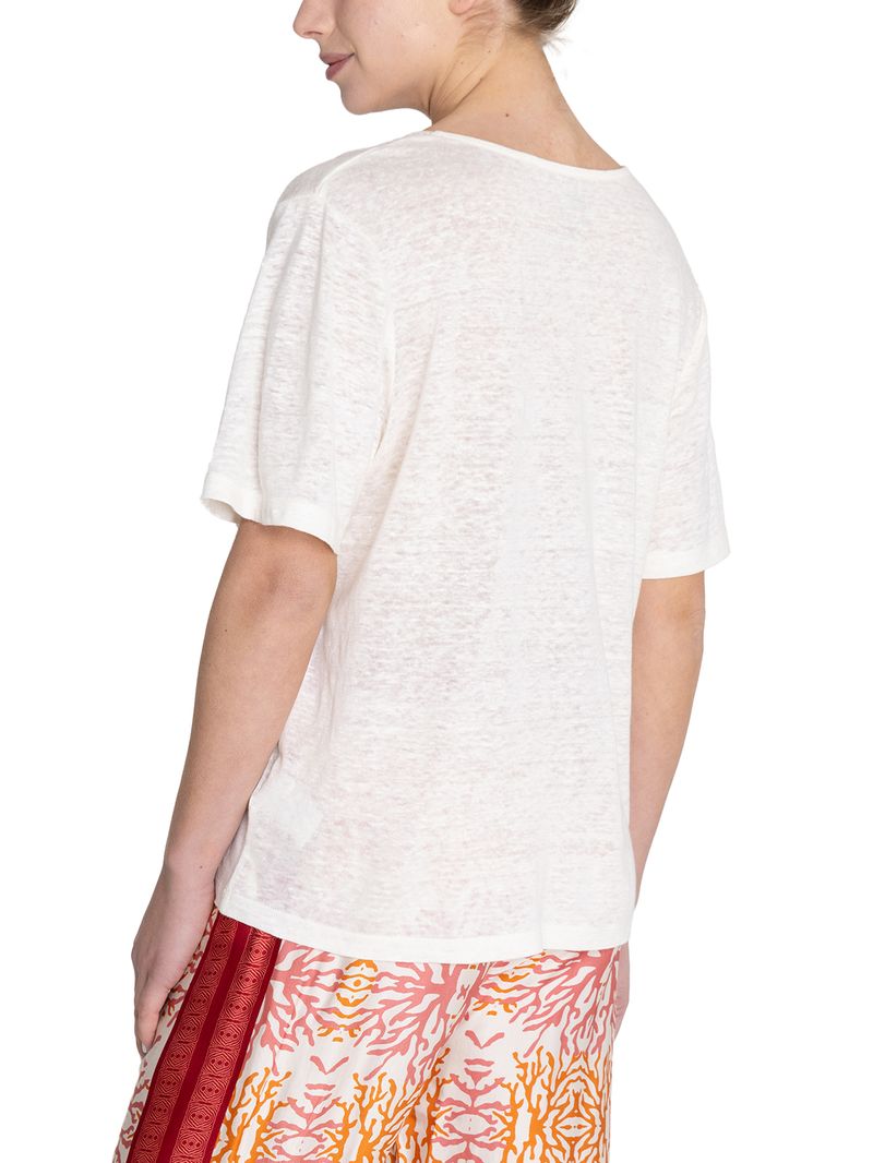 Polera Lino Orgánico Mujer Remini Beige Rockford