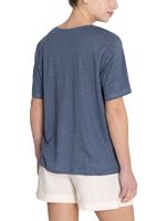 Polera Lino Orgánico Mujer Remini Azul Rockford