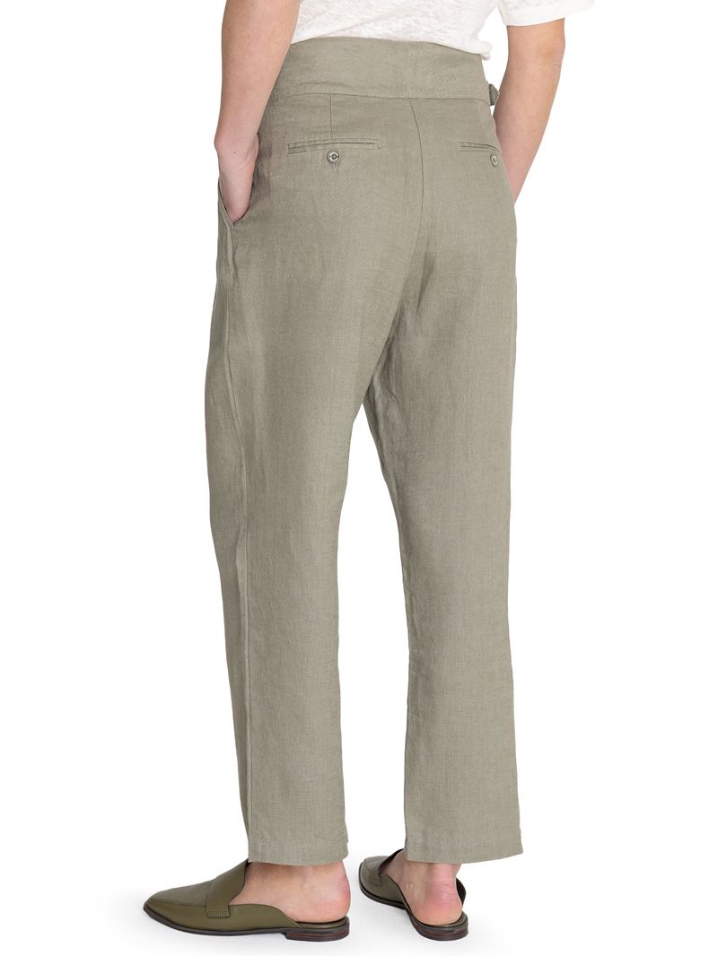 Pantalon-Lino-Organico-Mujer-Ava-Verde-Rockford