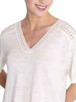Polera Lino Orgánico Mujer Remini Beige Rockford