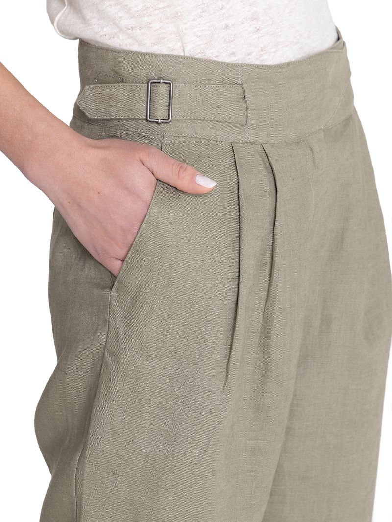 Pantalon-Lino-Organico-Mujer-Ava-Verde-Rockford