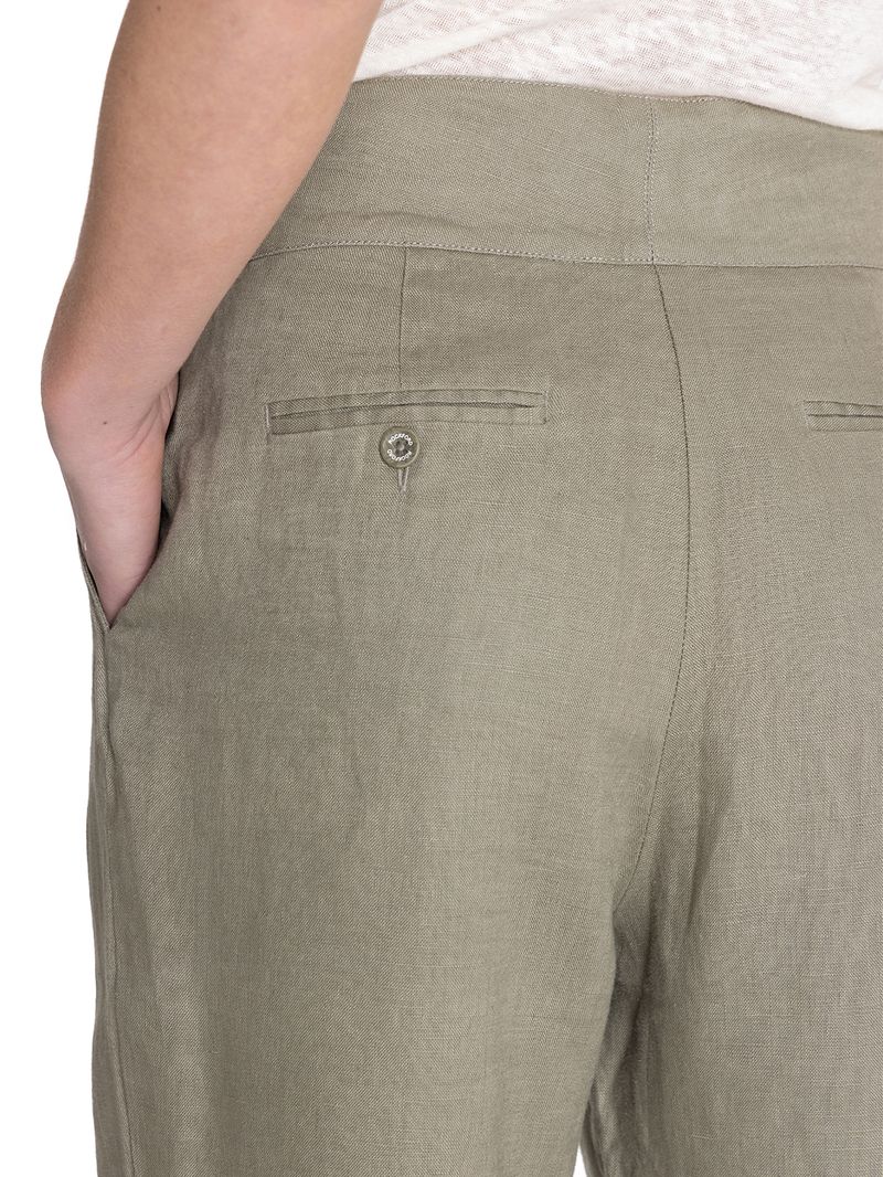 Pantalon-Lino-Organico-Mujer-Ava-Verde-Rockford