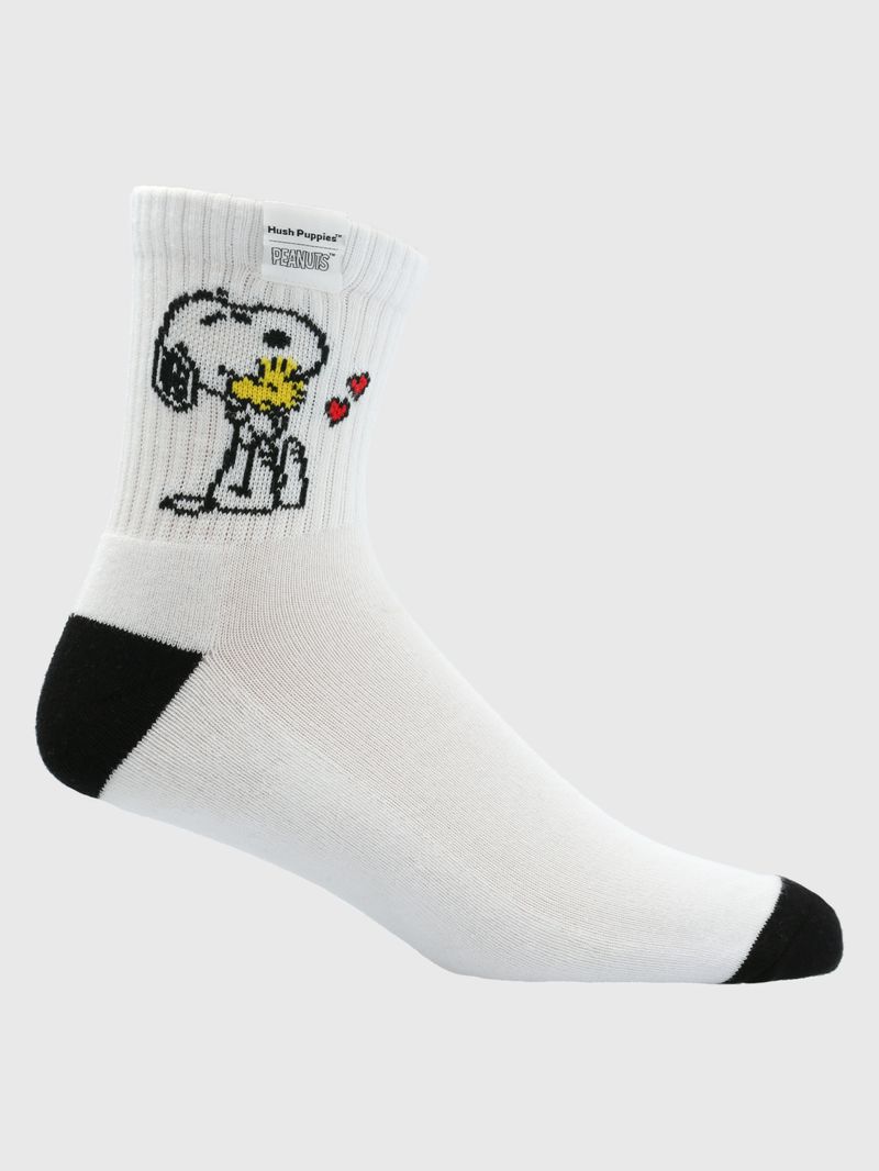 Calcetin-Algodon-Hombre-Hph-Snoopy-Hug-Blanco