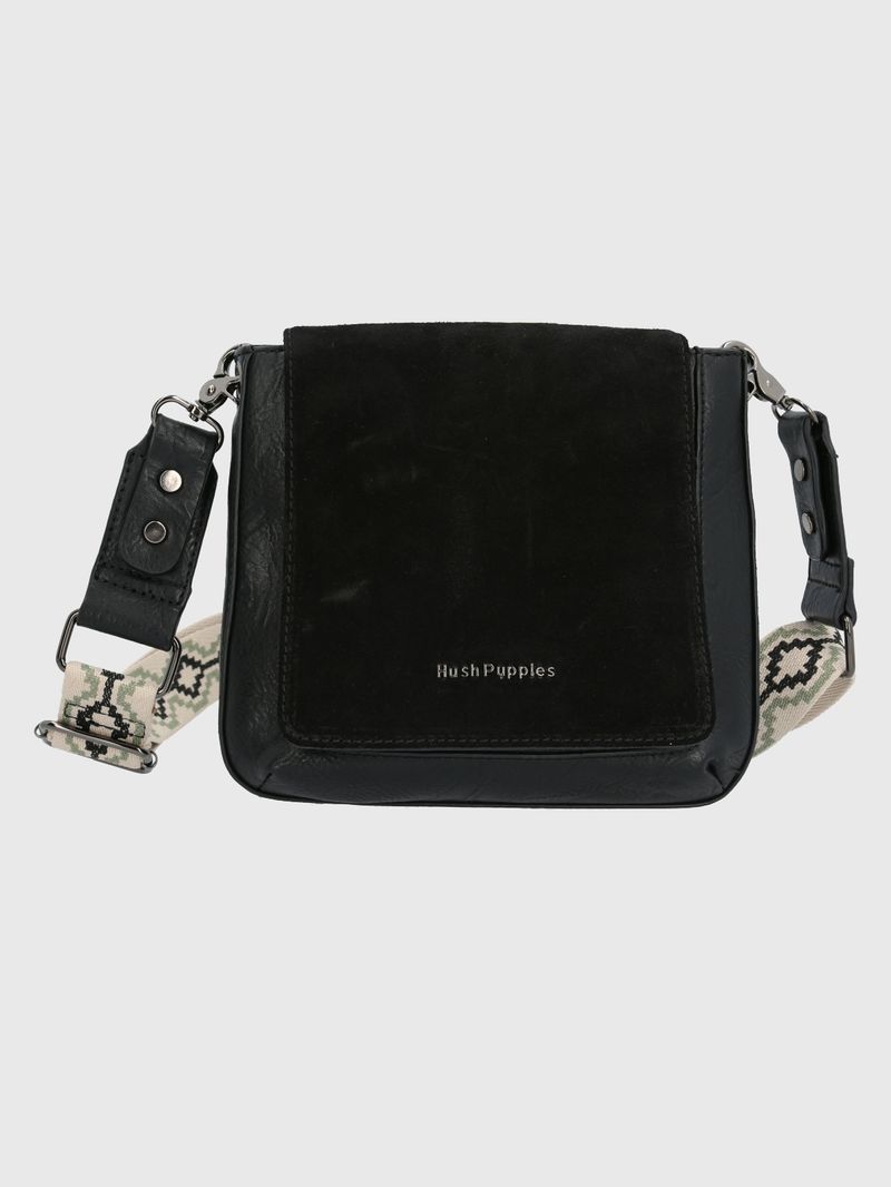 Cartera-Ecocuero-Mujer-Lynn-Cross-Negro-Hush-Puppies