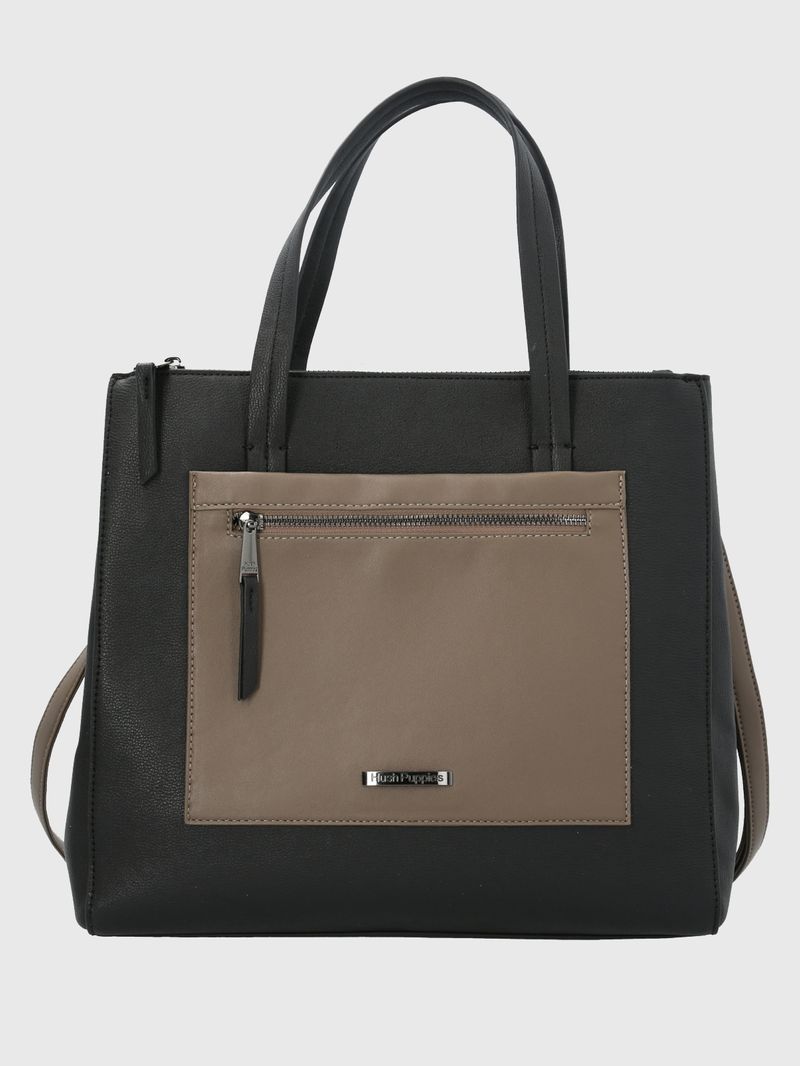 Cartera-Ecocuero-Mujer-Barker-Tote-Negro-Hush-Puppies