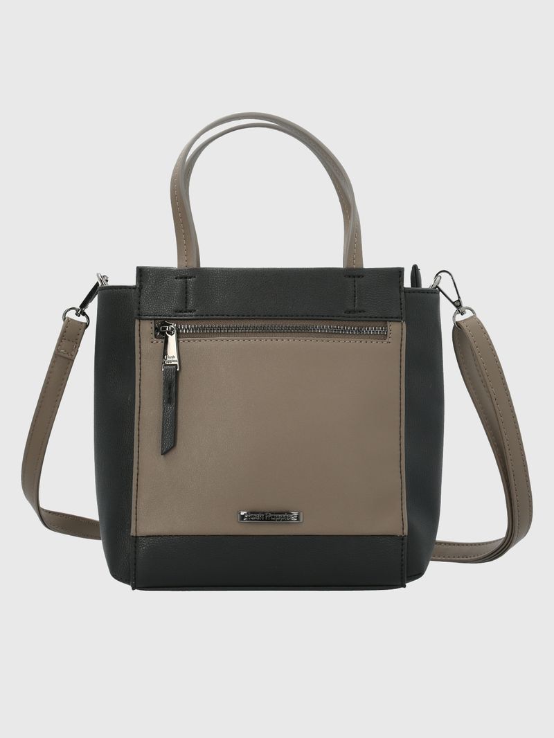 Cartera Ecocuero Mujer Bagley Cross Negro Hush Puppies