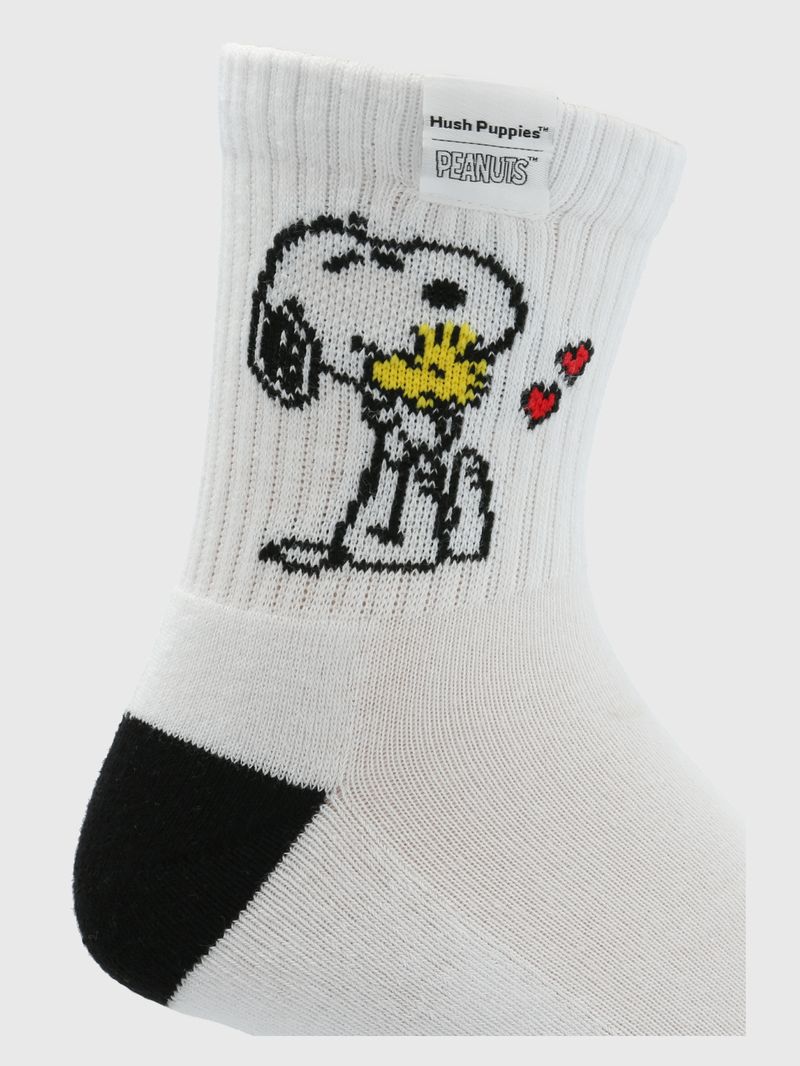 Calcetin-Algodon-Hombre-Hph-Snoopy-Hug-Blanco
