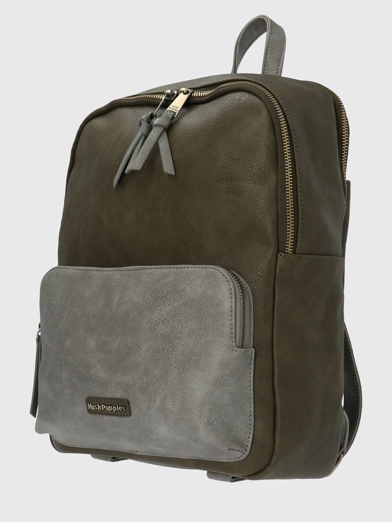 Mochila-Ecocuero-Mujer-Cooper-Back-Verde-Hush-Puppies
