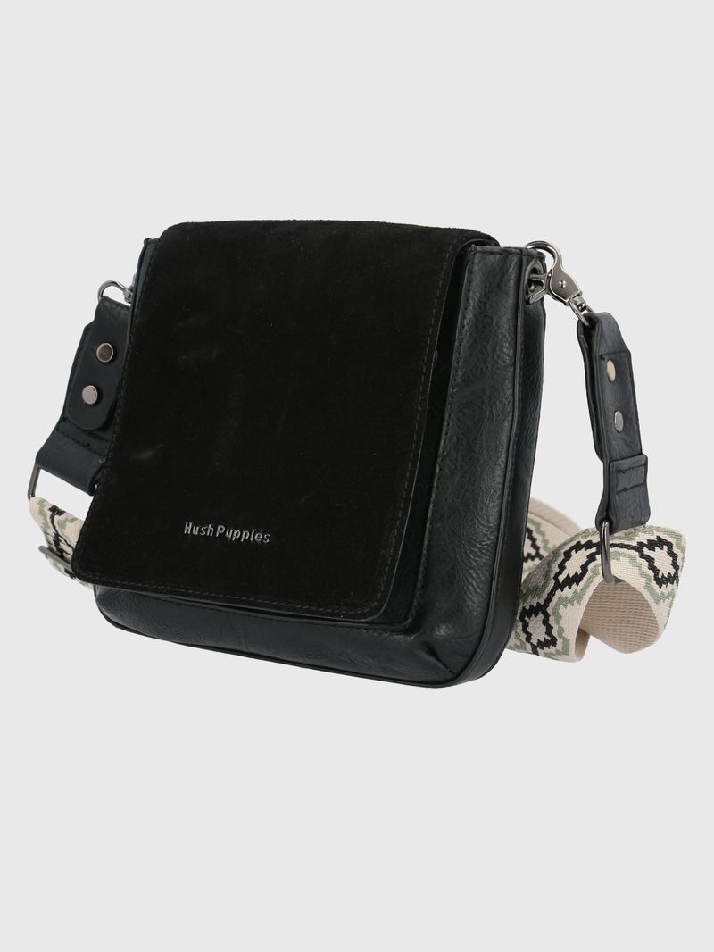 Cartera-Ecocuero-Mujer-Lynn-Cross-Negro-Hush-Puppies