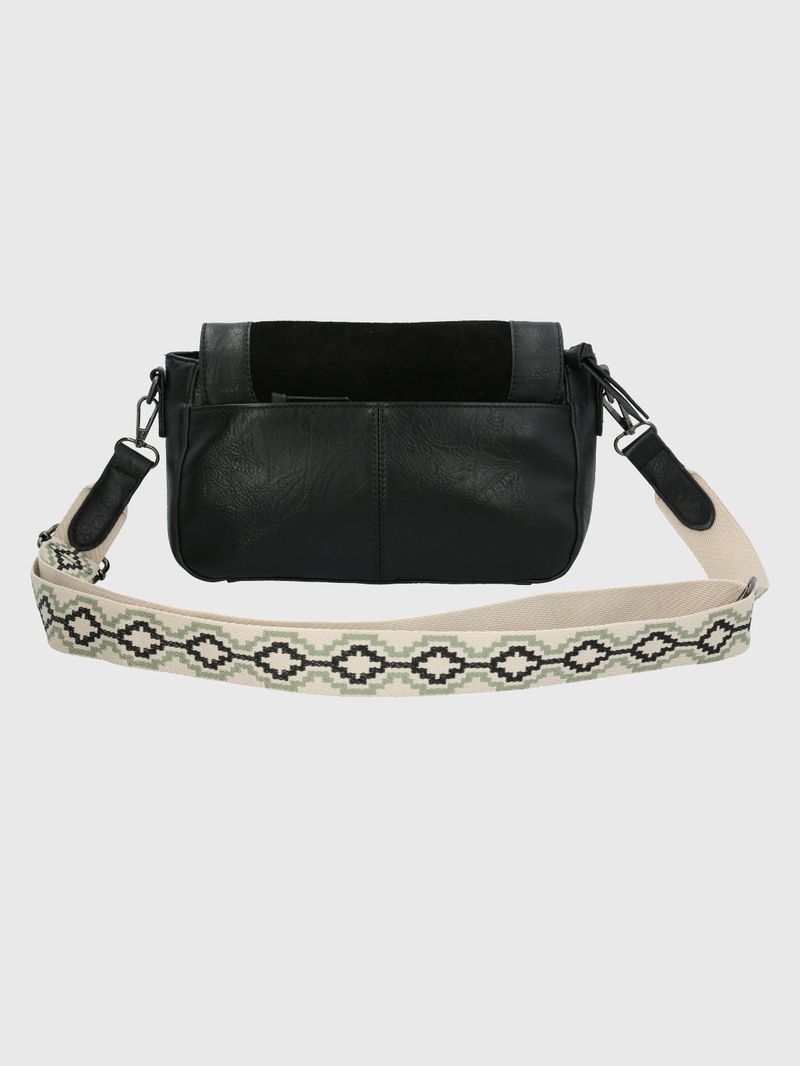 Cartera Ecocuero Mujer Luck Cross Negro Hush Puppies
