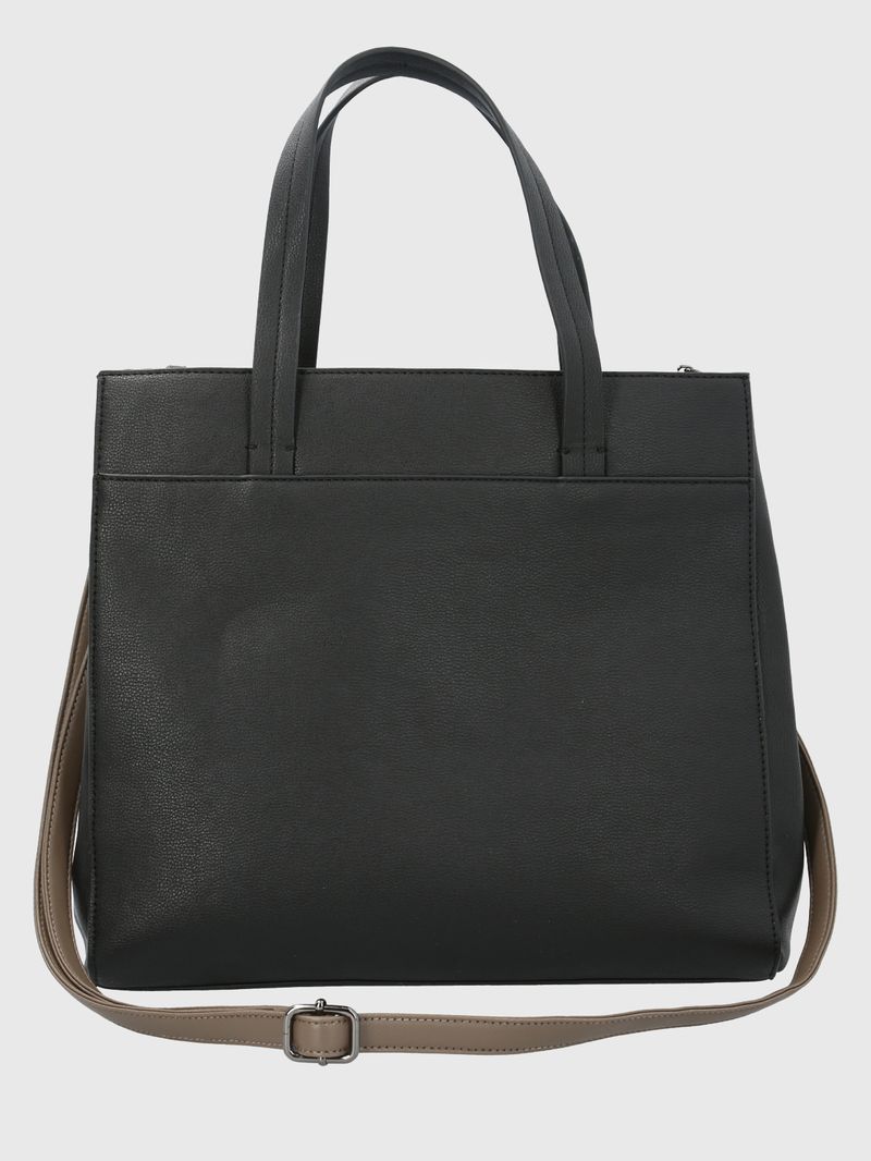 Cartera-Ecocuero-Mujer-Barker-Tote-Negro-Hush-Puppies