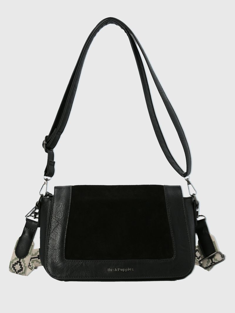 Cartera Ecocuero Mujer Luck Cross Negro Hush Puppies