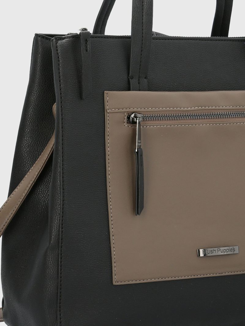 Cartera-Ecocuero-Mujer-Barker-Tote-Negro-Hush-Puppies