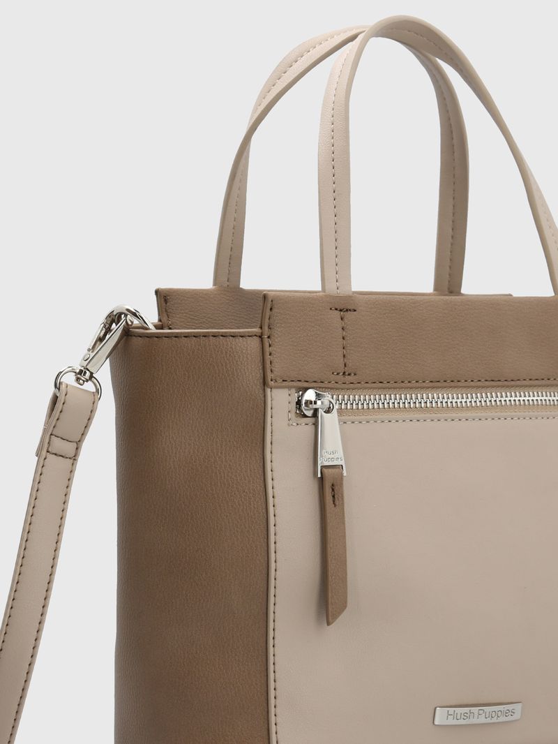 Cartera Ecocuero Mujer Bagley Cross Café Hush Puppies