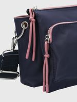 Cartera Ecocuero Mujer Roger Cross Azul Hush Puppies