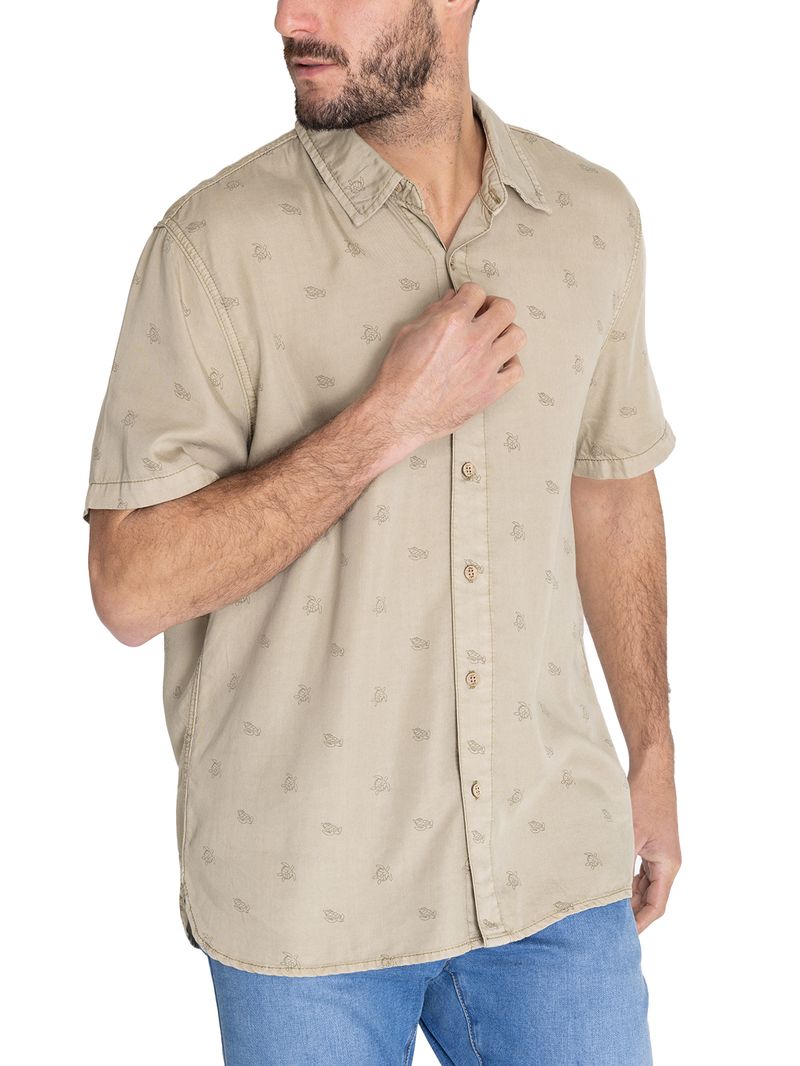 Camisa-Tencel-Hombre-Tencelprint-Verde-Musgo-Rockford