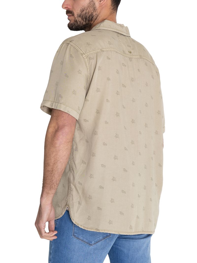 Camisa-Tencel-Hombre-Tencelprint-Verde-Musgo-Rockford