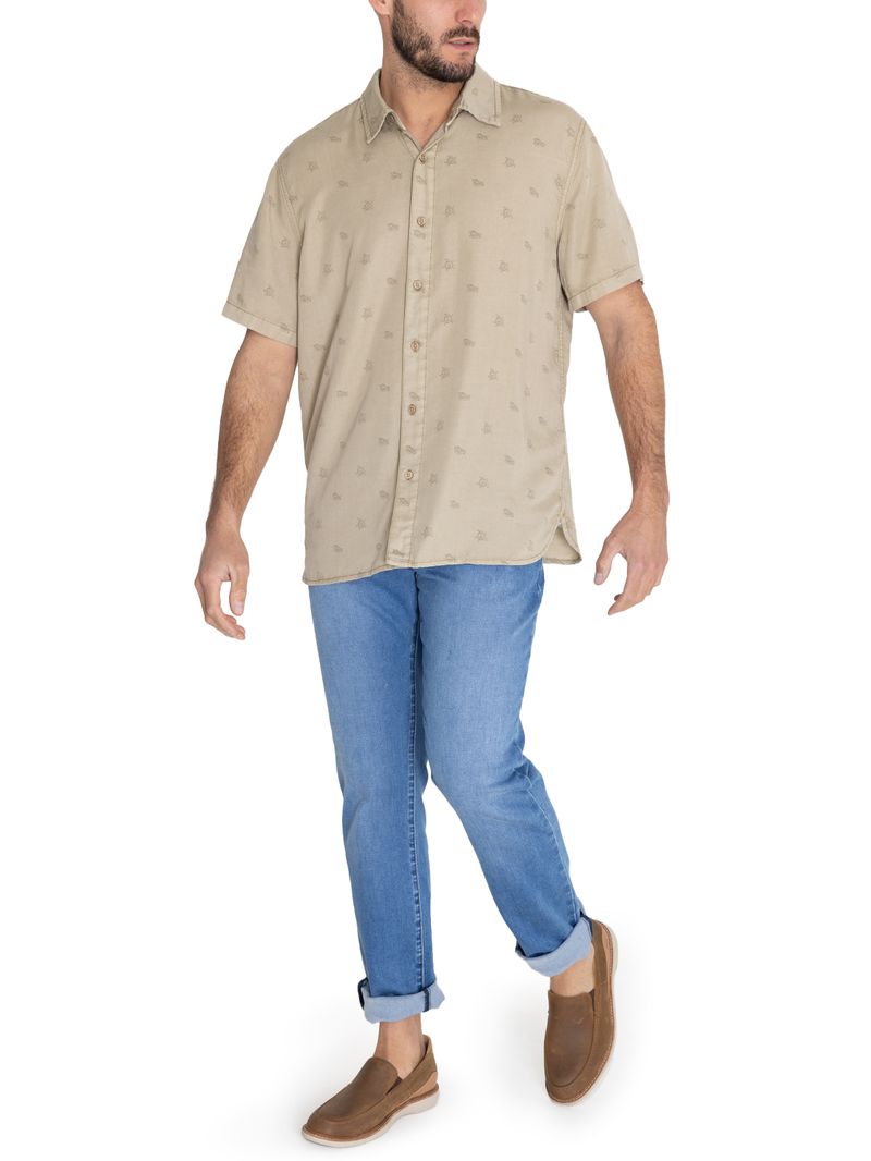 Camisa-Tencel-Hombre-Tencelprint-Verde-Musgo-Rockford