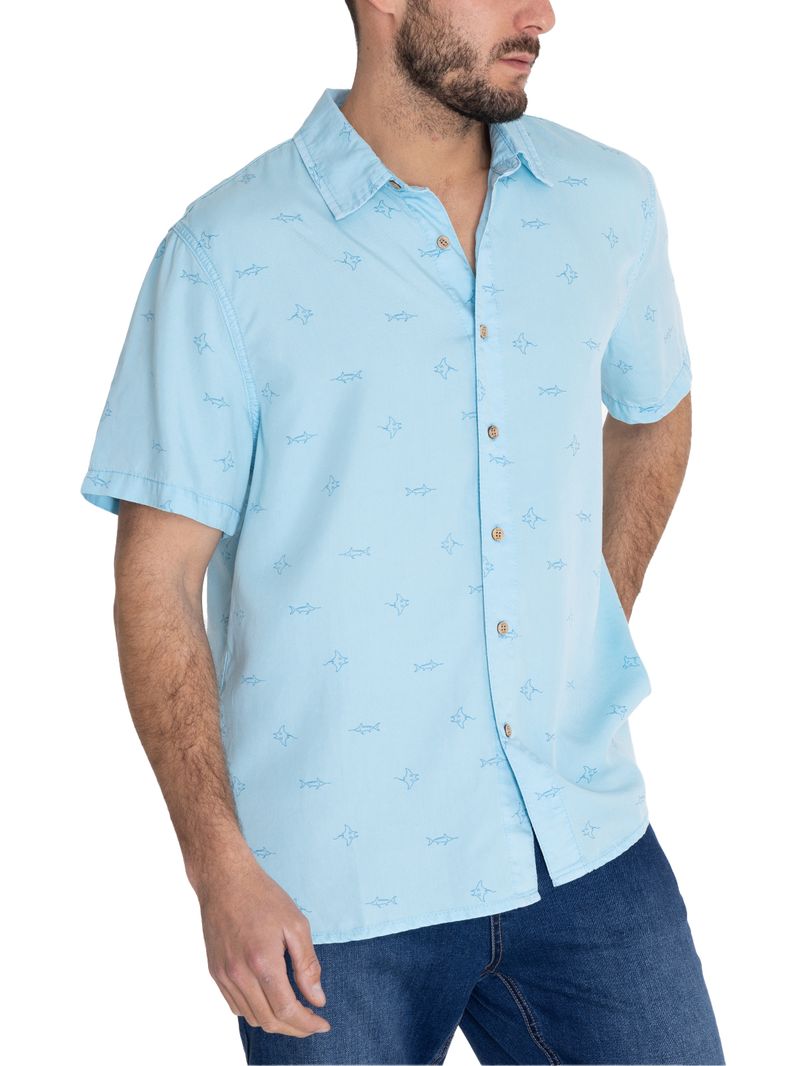 Camisa-Tencel-Hombre-Tencelprint-Azul-Rockford