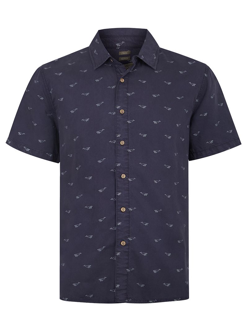 Camisa-Tencel-Hombre-Tencelprint-Marino-Rockford